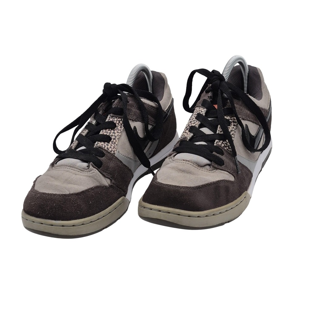 Nike Air Shoes Mens Size 7.5 Brown Suede Safari Animal Print 325253-002 Sneakers